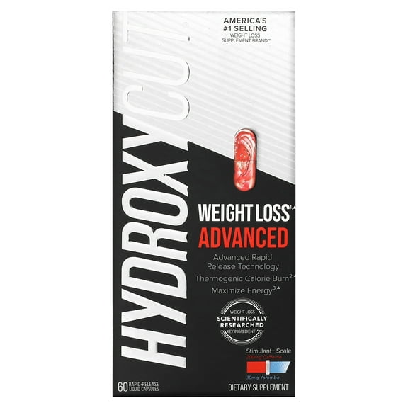 Hydroxycut Black Weight Loss Supplements, Intense Weight Loss, Maximum Energy   Metabolism Boost, 60 Count"