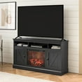 thumbnail image 3 of Ashton Lane Electric Fireplace TV Stand with Remote for TVs up to 65in, Black Oak, 3 of 10