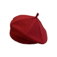 thumbnail image 2 of Helii Women's Solid Color Knitted Beret - Fashion Painter's Hat for Casual Wear, 2 of 4