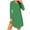 Green, variant on Jalioing Womens Long Sleeve Nightgown V Neck Sleep Shirt T Shirt Dress Loose Casual Sleep Dress Nightwear