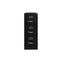 Alera ALEHVF1541BL 3 Drawer Economy Vertical File - Letter-Size File Drawers - Black