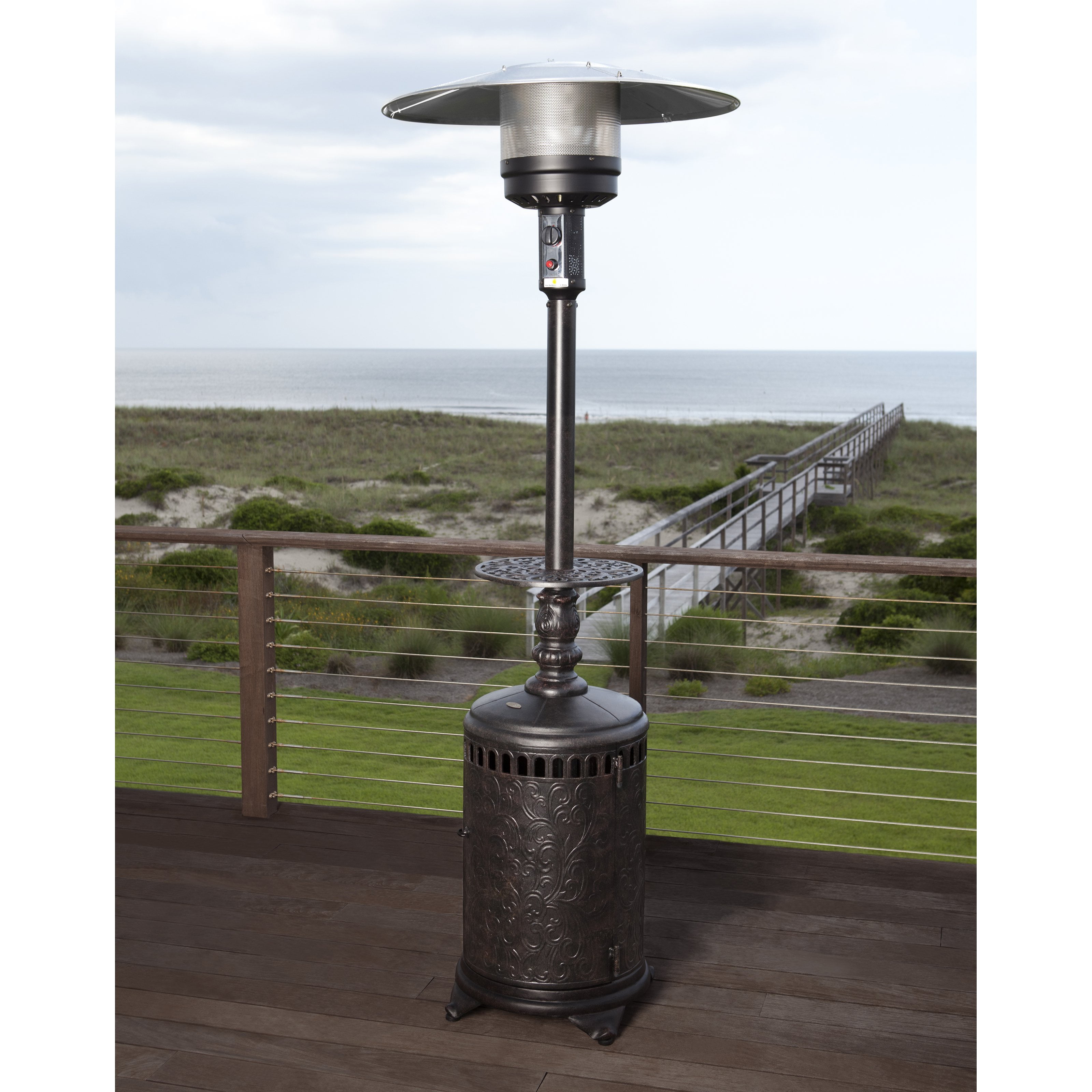 Fire Sense Sedona Cast Aluminum Propane Patio Heater Walmart Com