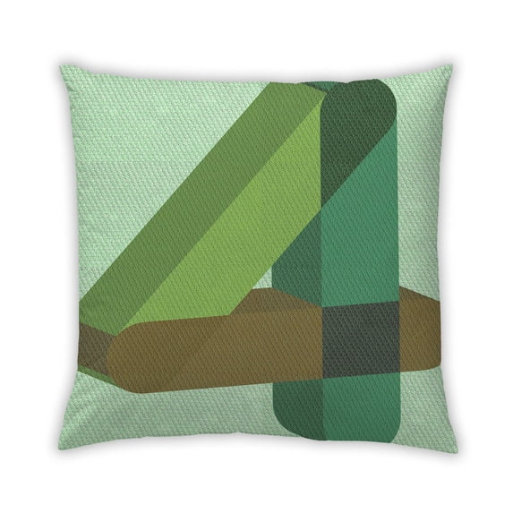 Ahgly Company Outdoor Square Contemporary Throw Pillow, 18 inch by 18 inch