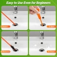 thumbnail image 3 of Eliminador de obstrucciones de desagüe Drain Snake Forlivese, paquete de 3 unidades, 63,5 cm, 3 of 5
