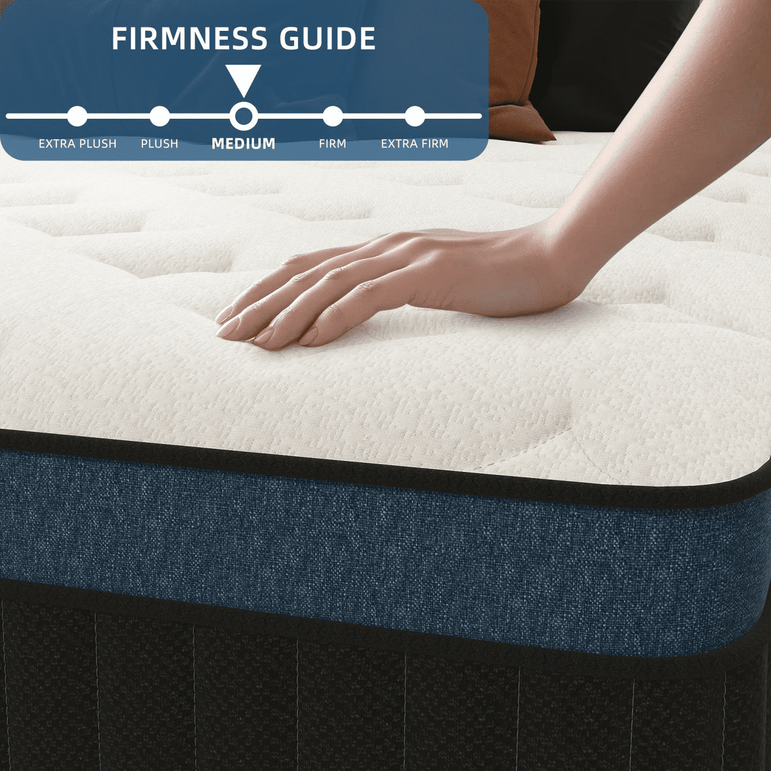 lemontalking 12 Inch Hybrid Mattress In A Box Innerspring And Gel Memory Foam Medium Firm, Twin Mattress