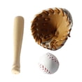 thumbnail image 3 of kusrkot 1/12 Miniature Baseball Set Miniature Sports Set Baseball Glove and Ball Set, 3 of 9