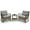 Grey, variant on Outdoor Rocking Chairs Set of 2 Wicker Rocker Chairs for Porch, 3 Pieces Patio Furniture Rocking Set with Rattan Side Table
