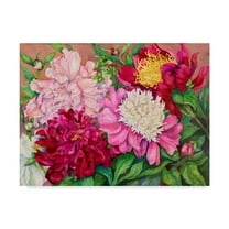Trademark Fine Art 'Cheryls Peony Garden' Canvas Art by Joanne Porter