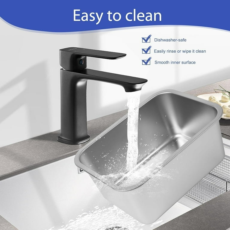 TJOUL Gallons Large Dog Water Bowl, 2PCS Stainless Steel Metal