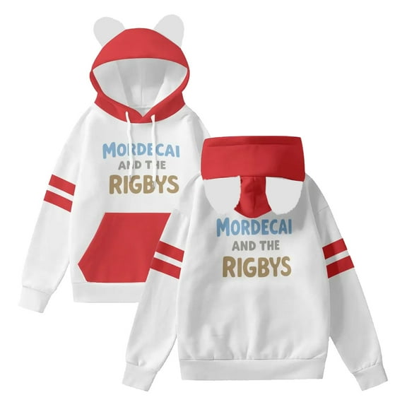 Mordecai and the Rigbys Matchless Hoodie Unisex Cat Ears Hooded Sweatshirt Women Men Streetwear Pullover