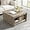 Gray, variant on Coffee Table Farmhouse Coffee Table with Storage Rustic Wood Cocktail Table, Square Coffee Tables for Living Meeting Room with Half Open Storage Compartment, Grey Wash
