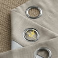 thumbnail image 6 of NICETOWN 100% Blackout Curtains Faux Linen Double Layers Grommet Thermal Insulated Noise Reducing Pleated Window Treatment, W52 x L108, Set of 2, Angora, 6 of 8