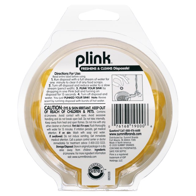 Compac Plink Garbage Disposal Cleaner And Deodorizer, Air