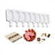 thumbnail image 3 of Xihbxyly Molde para Paletas de Helado, Bandeja de Silicona de 8 Agujeros, Diseño Flexible y Duradero, Ideal para Helados, Pasteles y Postres, Fácil de Limpiar, Reutilizable, Blanco, Tamaño 42 X 12,5, 3 of 7