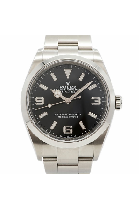 Pre-Owned Rolex Explorer 36 124270 Black Dial Men's Watch