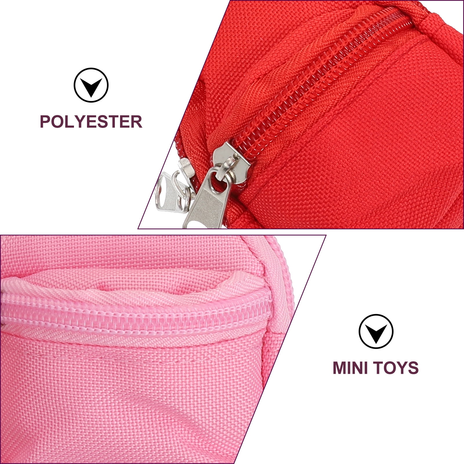  Mini Doll Backpack Mini Dolls School Bags Micro Backpack Mini  Backpack DollToys with Mini Supplies Micropacks Mini Doll Accessories Toy  Surprise with 10 Stationary Surprises Inside for Doll Play Sets 