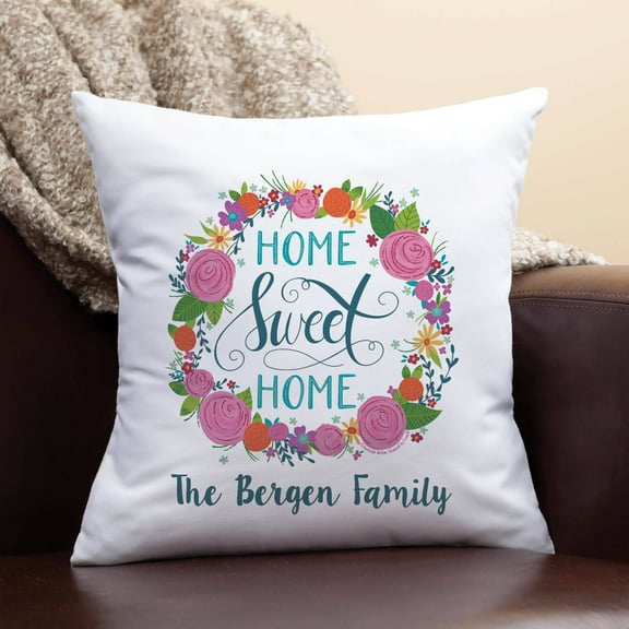 Personalized Throw Pillow - McGee 'Home Sweet Home'