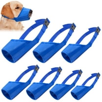 Dog Muzzle Set 7PCS Adjustable Breathable Mouth Cover for Biting Barking Small Medium Large Dogs