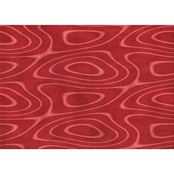 Ahgly Company Machine Washable Indoor Rectangle Transitional Red Area Rugs, 4' x 6'