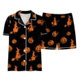 thumbnail image 6 of OJSFQUFP Girls Shorts Set Toddler Short Sleeve Print Shirts Tops Pants Outfits Button, 6 of 6