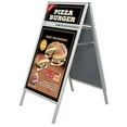 thumbnail image 2 of M&T Displays UAB2550B22X5000 22'w x 28'h A Frame Board Sidewalk Sign with Header Black Aluminum PS Backing, 2 of 2