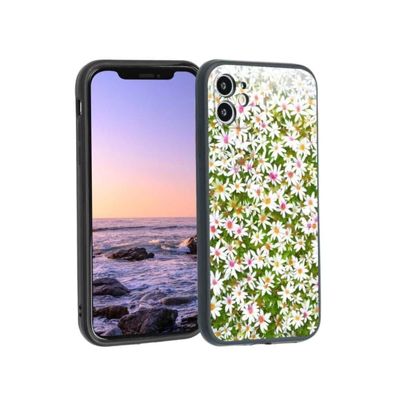 Compatible with iPhone 11 Phone Case, Flowers Leaves Case Men Women, Flexible Silicone Shockproof Case for iPhone 11
