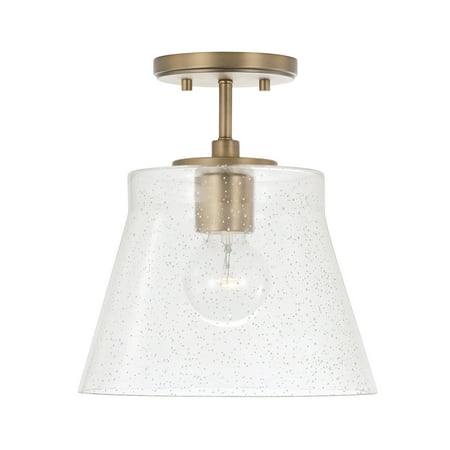 

Capital Lighting 346912 Baker 11 Wide Semi-Flush Ceiling Fixture / Pendant - Brass