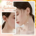 thumbnail image 5 of 8Pcs 2 Colors Ear Threads 18K Gold & 925 Sterling Silver Plated String Earring Threader 60mm Pull Through Threaded Long Chain with 925 Sterling Silver Pins and Loop for DIY DIY Earring Making, 5 of 9