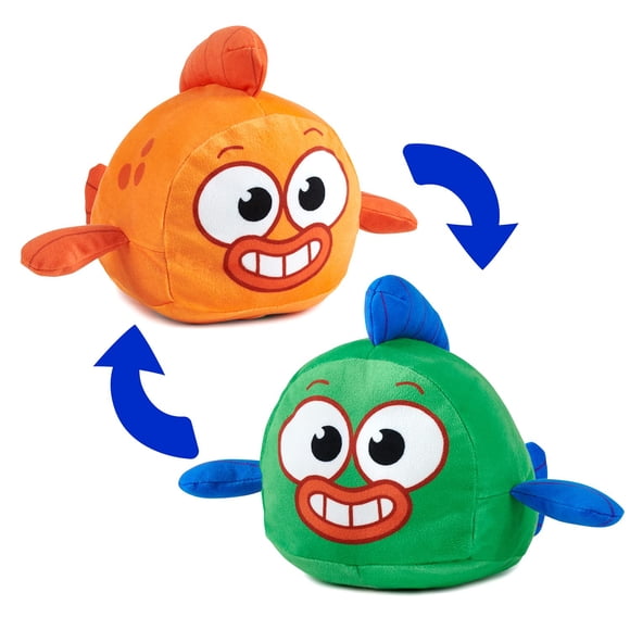 Baby Shark's Big Show! 2 en 1 William de Peluche Reversible y Capitan Kelp