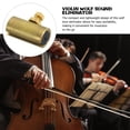 thumbnail image 3 of RENACLIPY Durable Metal Violin Wolf Tone Mute Accessory Golden Violin Supply for Sound Control, 3 of 7