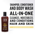 thumbnail image 2 of 3-In-1 Ginger Plus Tea de American Crew para hombres: champú, acondicionador y gel de baño de 33,8 oz, 2 of 8
