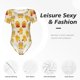 thumbnail image 4 of Balery Cute Chicken Body de cuello redondo de manga corta para mujer Tops de manga corta Tops básicos-Small, 4 of 7