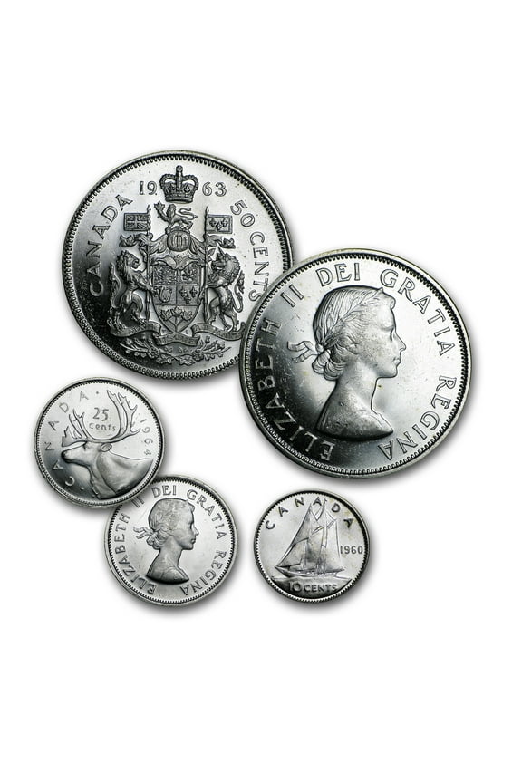 Canada 80% Silver Coins - $10 CAD Face Value BU