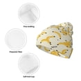 thumbnail image 3 of Pofeuu Banana Print Beanie Hat for Men Women Knit Winter Hat Warm Cuffed Skull Beanie Slouchy Soft Unisex, 3 of 6
