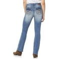 thumbnail image 4 of WallFlower Women's Luscious Curvy Bootcut Mid-Rise Insta Stretch Juniors Jeans (Standard and Plus), 4 of 4