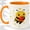 Orange, variant on Apple Bee Accent Mug, 11oz Ceramic Coffee Cup for Bee Lovers