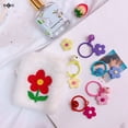 thumbnail image 2 of New Fashion Small Candy Flower Keychain For Women Girl  Key Ring Car Key Chain Bag Charms Pendant Party Jewelry, 2 of 14