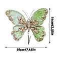 thumbnail image 2 of Christmas Glitter Butterfly Ornament, Multicolor Christmas Tree Decoration With Clips For Indoor Home Holiday Party Wall Display Centerpiece Craft, 2 of 2
