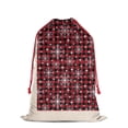thumbnail image 3 of Christmas Bags Drawstring,Red and Black Christmas Snowflake Pattern Large Xmas Christmas Gift Bags,Reusable for Xmas and New Year Party Favors and Supplies,27.6" X 19.7", 3 of 6