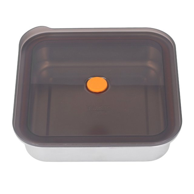 Preservation Box, 316 Stainless Steel Preservation Box Silicone Lunch Box Vacuum Sealed Metal Food Keeping Bento Box For Home Refrigerator
