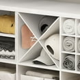thumbnail image 4 of Furinno CUBICLE X-Shelf Cube Organizer Insert in White, 4 of 9