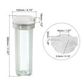 thumbnail image 2 of Uxcell Water Filter Housing 10" Whole House Filtration System 1/2 Inch Inlet/Outlet Port for Kitchen Clear, 2 of 5