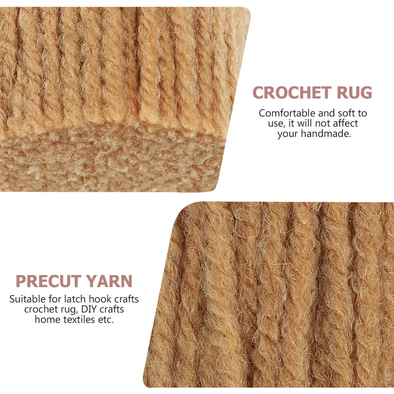 10 Pack Latch Hook Yarn Precut Yarn for Latch Hook Rugs, Pre-Cut Yarn for  Hook Rug, Pre Cut Acrylic Rug Yarn for Latch Hook Rug