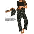 thumbnail image 2 of Avidlove Women Maternity Nursing Pajamas Sets Breastfeeding Floral Sleepwear Short Sleeve Henley Tops and Long Pj Pants Pregnancy Nightwear, 2 of 5