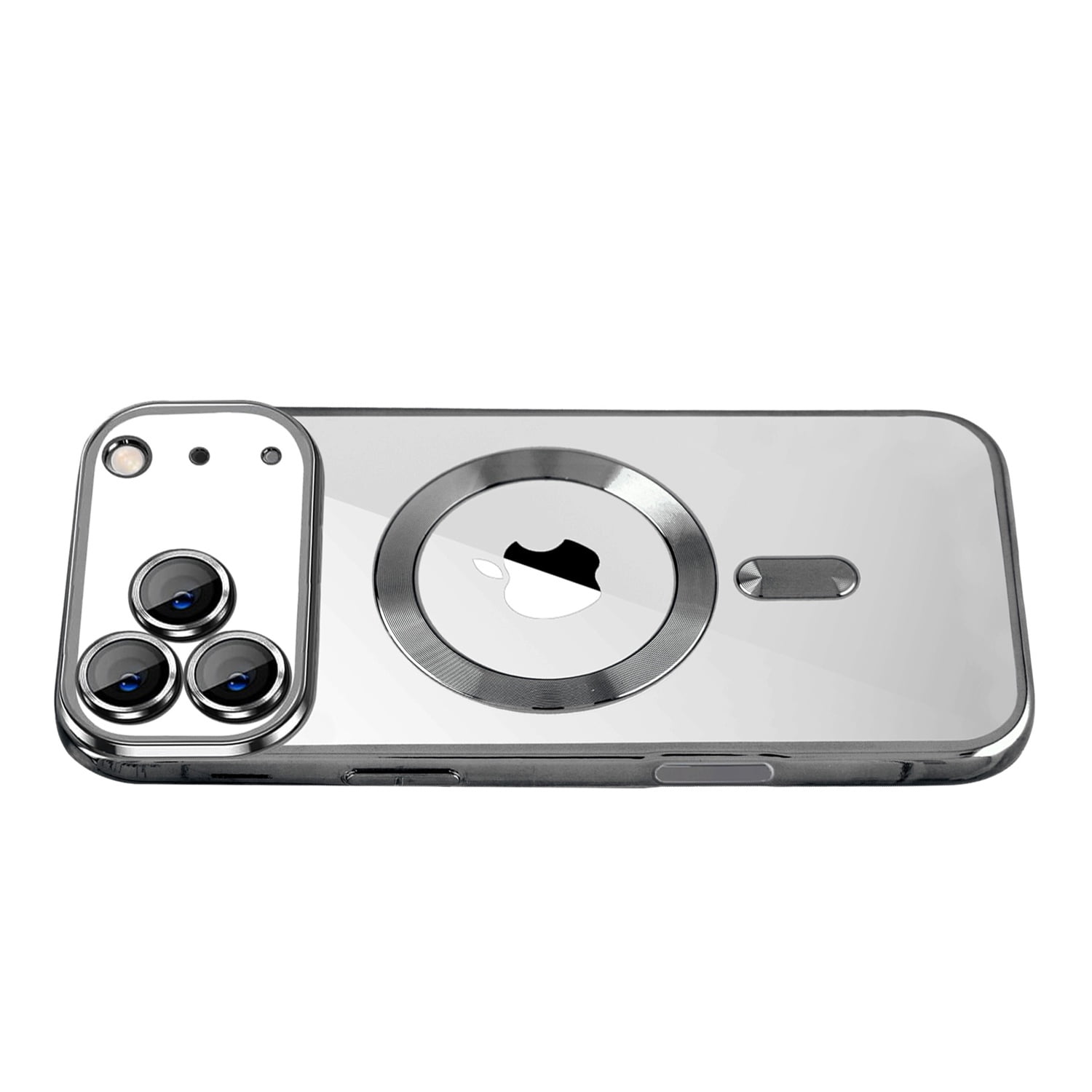 Shiny Wireless Charging Clear Case for iPhone 17 Pro Max