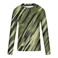 thumbnail image 4 of Dovford Mens Shirts Long Sleeve Casual Stylish Camouflage Print Workout Crewneck Sweatshirts Loose Fit Camo Pullover Tees, 4 of 4