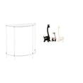 thumbnail image 1 of Mesita de noche de acrílico,Mesa auxiliar de acrílico transparente Mesa auxiliar transparente en capas,Mesa pequeña de acrílico,mesita de noche pequeña,compacta,Estatua de alce y, 1 of 8