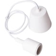 thumbnail image 2 of Portalámparas, casquillo de bombilla, portalámparas E27, lámparas de alambre colgantes, luz colgante blanca DIY con portalámparas de alambre, 2 of 5
