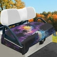thumbnail image 2 of Yuyamidu Purple Sunset Golfcart Seat Cover Coconut Tree Golf Cart Seat Towel Blanket for 2-Person Seats Club Car Seats Cushion Cover Outdoor Sport Decor, 2 of 8