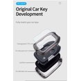 thumbnail image 6 of Key Fob Cover Compatible with Chevrolet Silverado Traverse Equinox GMC Sierra 1500 2500HD 2021-2025 Leather/Zinc Alloy 5 Button Keychain Case Holder Protector,Black-Short keychain, 6 of 9